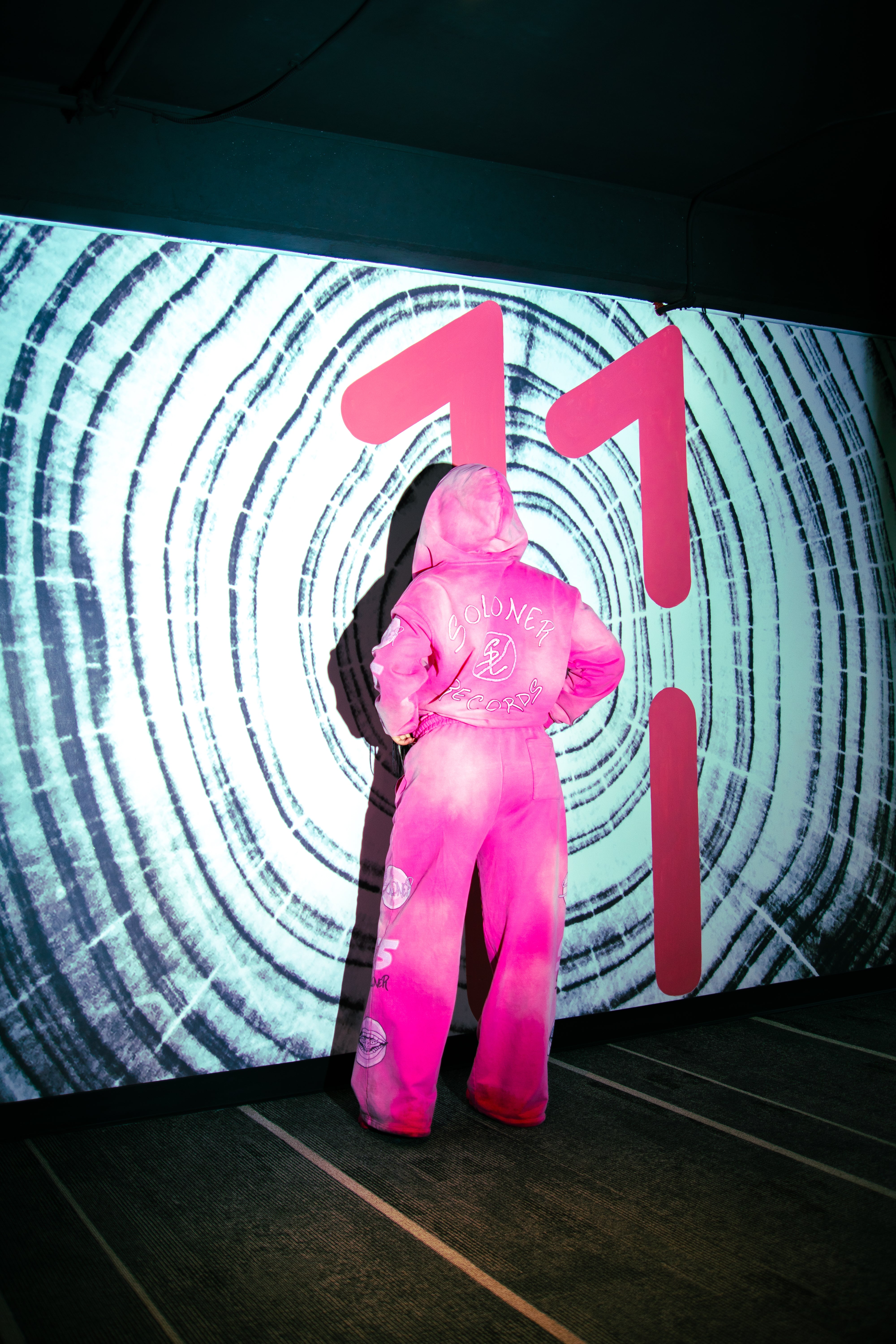 SOLONER RECORDS PINK SWEATPANTS