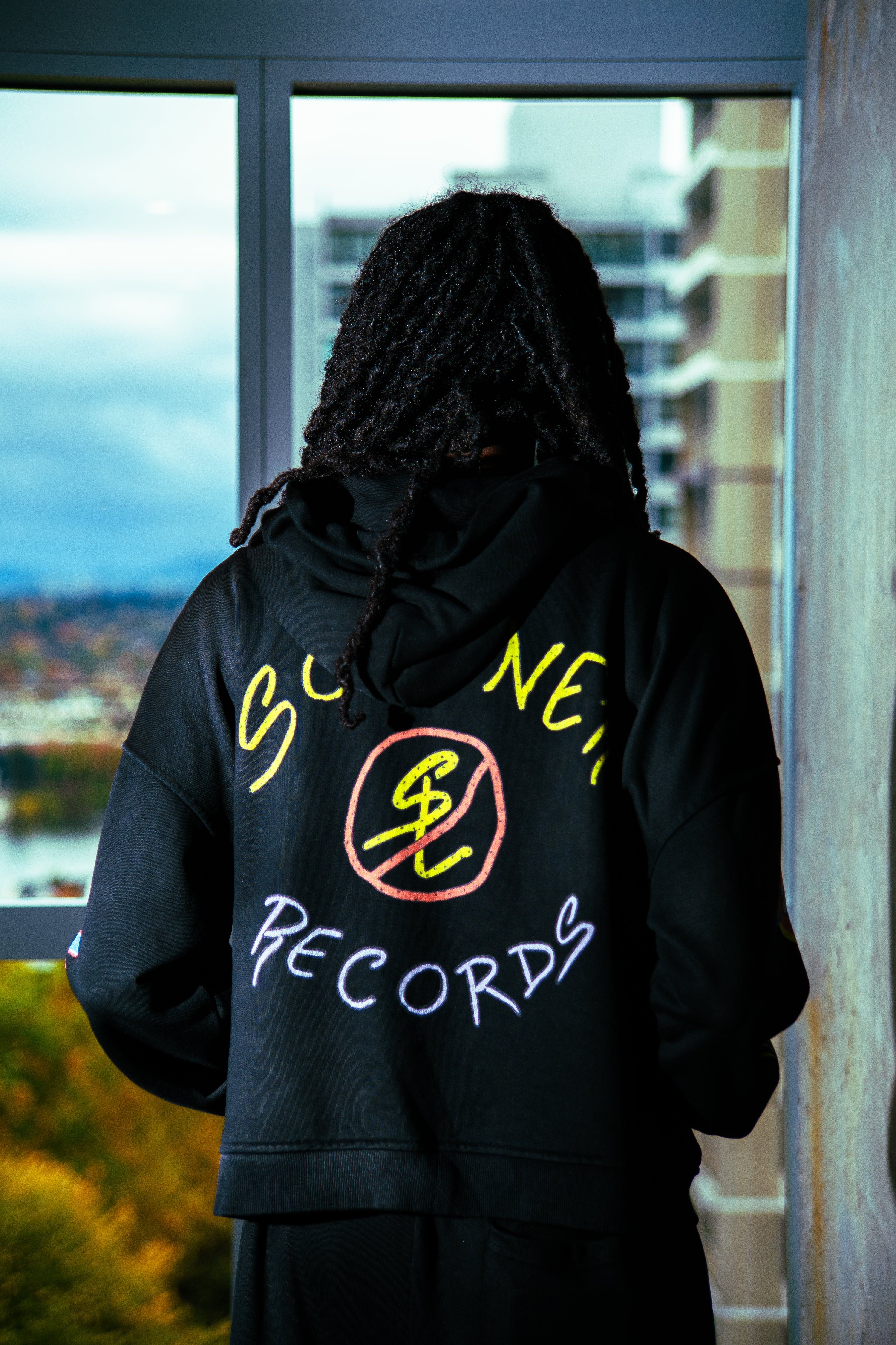 SOLONER RECORDS BLACK ZIP-UP
