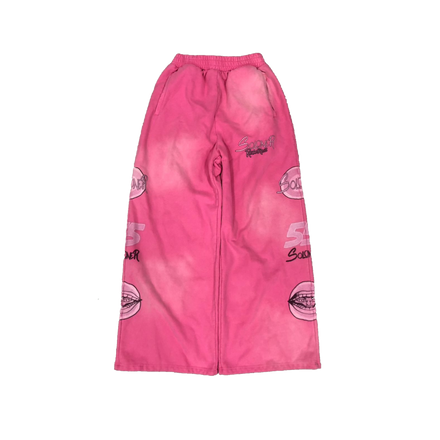SOLONER RECORDS PINK SWEATPANTS